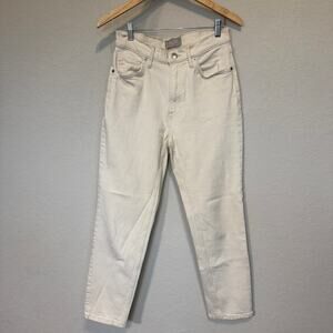 Women's Everlane Original Cheeky Jean Denim Cream Size 27 Regular‎